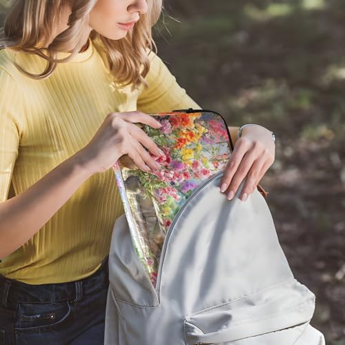 Funda para portátil 13-14 pulgadas con diseño floral acuarela miniatura 6