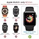 Diruite 2-Stück Hülle für Apple Watch Series 3/2/1 42mm Hartglas Schutzhülle,Hard PC Ultradünne Glas Schutz Case Rundum Displayschutz,Schwarz,42mm