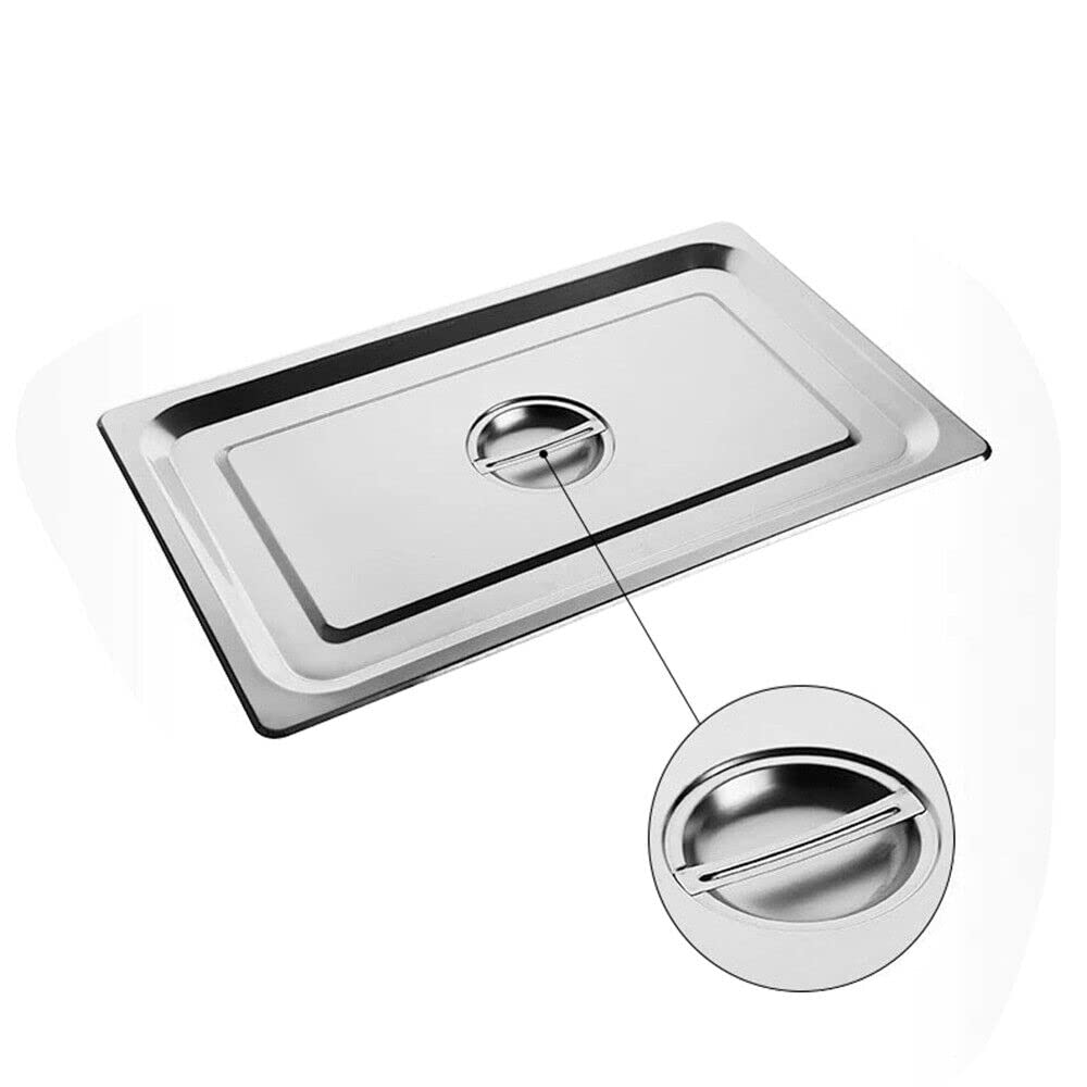 Contenitore in acciaio inox, 4 pezzi, igienico con coperchio, grande contenitore per alimenti