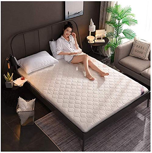 Japanische Futon Roll-Up Klappmatratze Traditionelle Anti-Rutsch-Tatami-Matte Platzsparende Isomatte Grau 90 x 200 cm (Farbe: Grau, Größe: 90 x 200 cm) – Bild 3