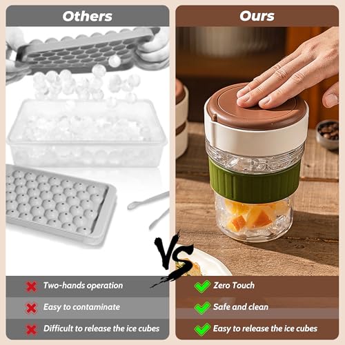 Vaso para Cubos de Hielo con Tapa y Moldes 380ml miniatura 4