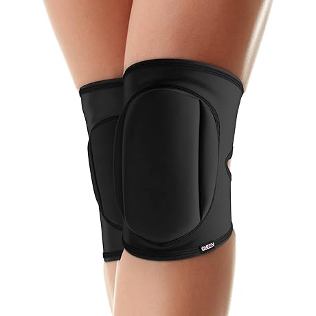 Queen Wear – Sleek Black Pole Dance Knee Pads: Optimum Protection for Dancers