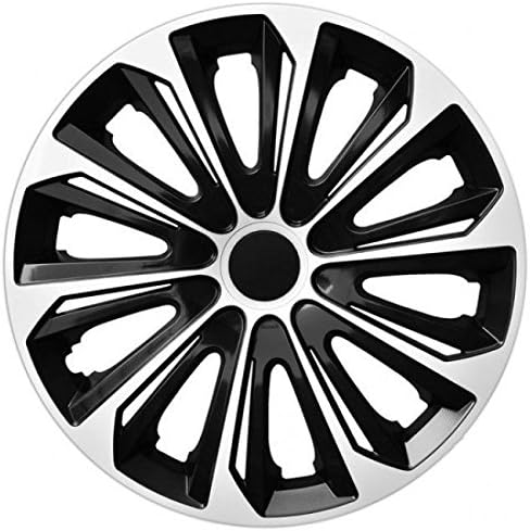Wheel Covers / WHEEL TRIM SET 4 pieces - STRONG DUOCOLOR black-white (16")
