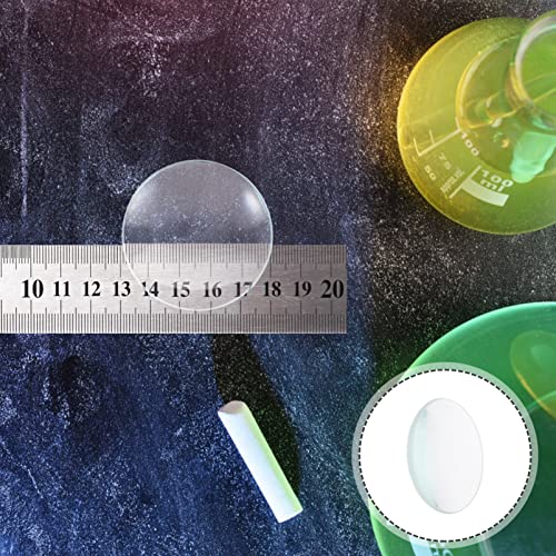 Hemobllo Doppelt Konvexe Optische Glaslinse 2 Zoll Durchmesser 4 Zoll Brennweite Für Wissenschaftliche Experimente Klassenzimmer Lehrmittel