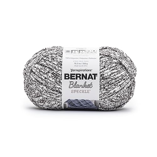 Image of Bernat Blanket Speckle Typewriter Yarn - 2 Pack of 10.5oz /300g - Polyester - #6 Super Bulky - 220 Yards - Knitting & Crochet