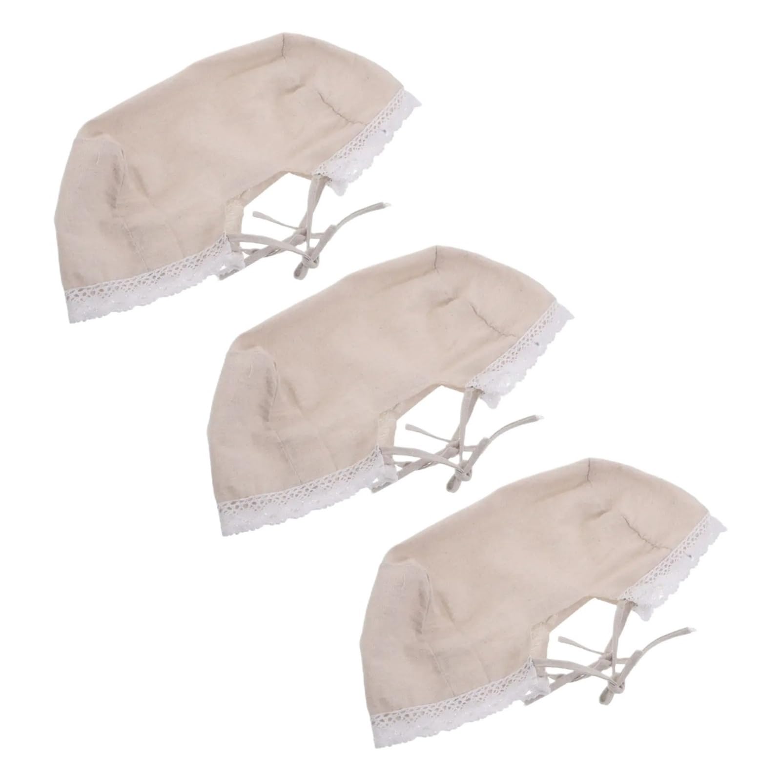 CIGPKLO Picnic Basket Insert 3Pcs Fabric Basket Liners Replacement For Rattan Wicker Storage Bins Picnic Bread Fruit Kitchen Farmhouse