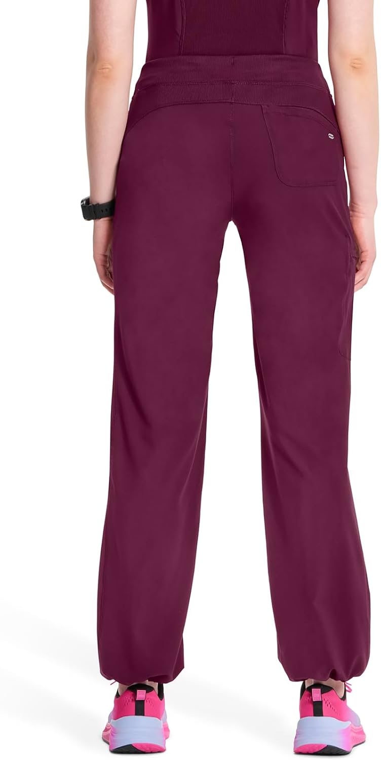 Cherokee Infinity Scrub Set For Women Contemporary Fit, Round Neck Top 2624A with Straight Leg Drawstring Pant 1123A