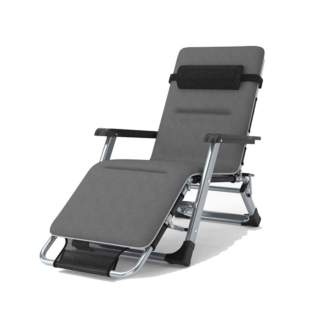 Chaise de plage et camping pour terrasse, fauteuil relax inclinable et pliable extra large