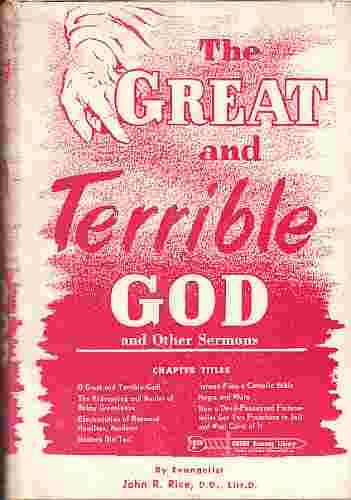 The Great and Terrible God and Other Sermons B0011MR02C Book Cover