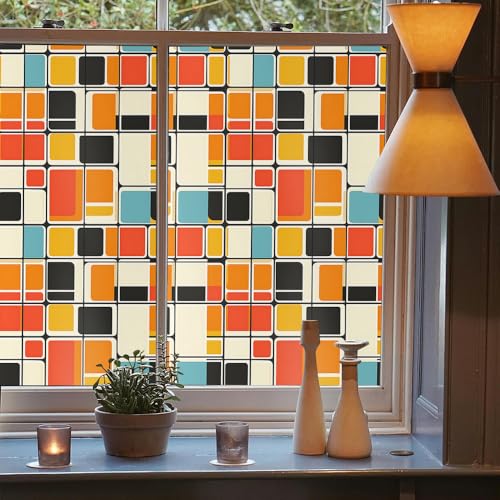 Vinilo Decorativo Geométrico Boho Amarillo Naranja 15.7x118" miniatura 3