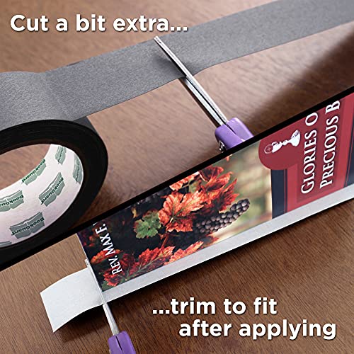 BookGuard 1-1/2 Inch Vinyl-Coated Cotton Cloth Bookbinding Repair Tape, 15 Yard Roll, Gray