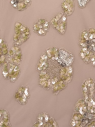 Adrianna Papell Womens Bead Halter Column Dress3