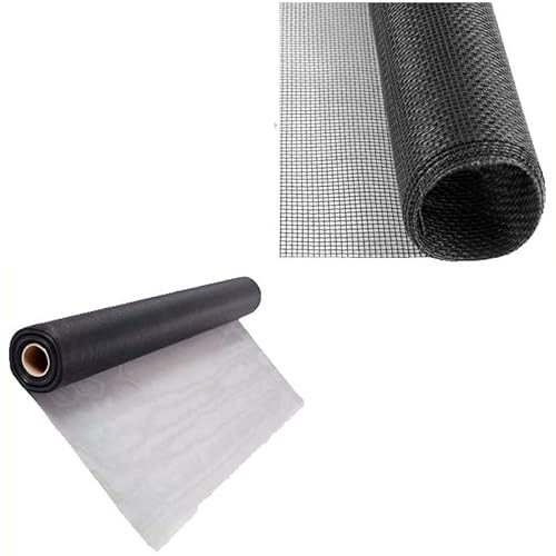 Filet moustiquaire en fibre de verre gris rouleau de 50 m Excellente qualité idéale pour la réalisation de moustiquaires à cadre fixe (H: 60 cm x 50 mètres) Cover
