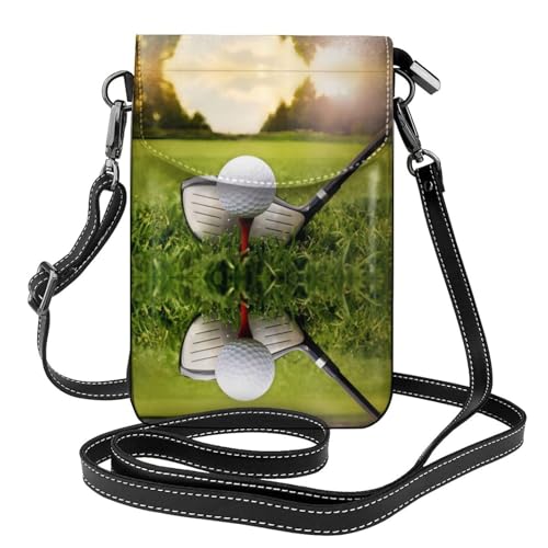 Sac à bandoulière en cuir à motif golf | L'élégance minimaliste
