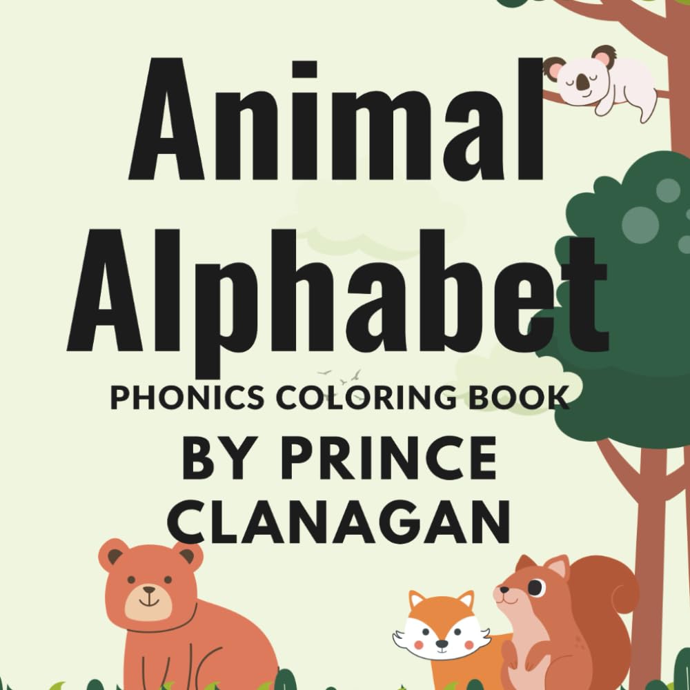Animal Alphabet Phonics Coloring Book