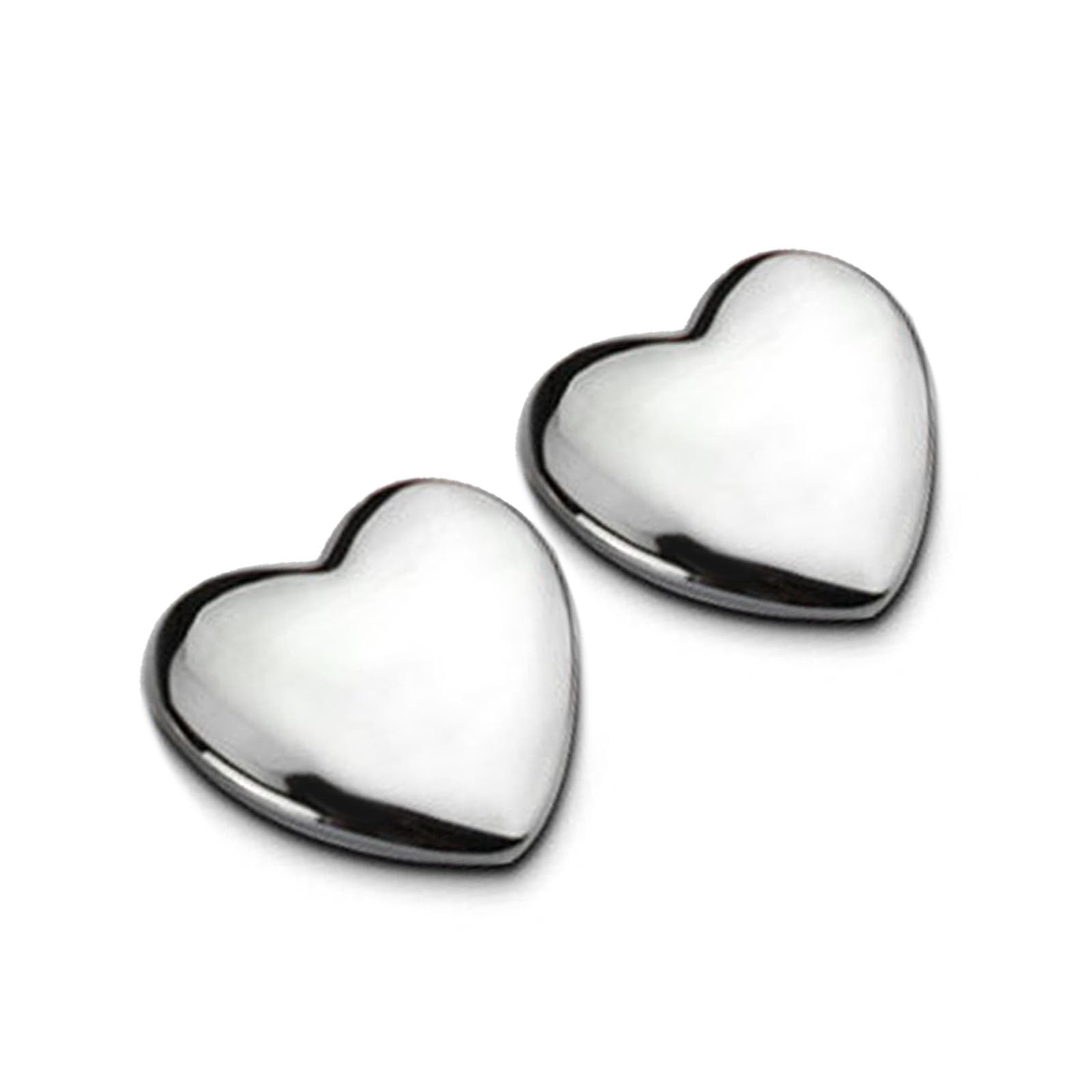 2Pcs Heart Stickers Car Stickers Love Stickers Metal Heart Shaped Car Decals Emblem Badge, 1" Small Heart Stickers Tiny Bumper Stickers Cute Stickers