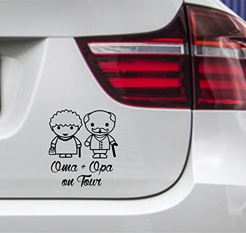Oma Im Einsatz Autoaufkleber 12x8cm - Süßer Oma Sticker Mit Babyfüßen