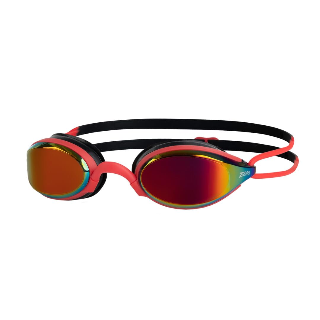 Zoggs Fusion Air Titanium Red Black Mirrored Red-image