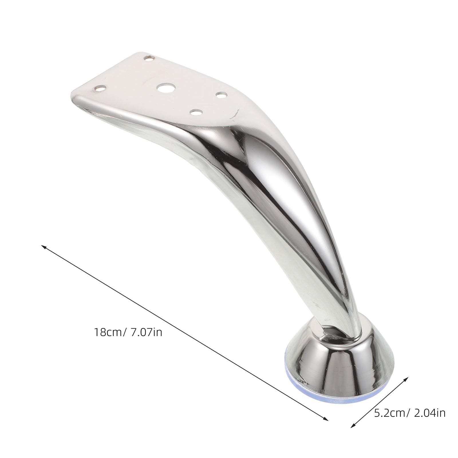 Healeved 4 gambe di supporto per poggiabraccia per manicure, staffe di montaggio curve in ferro per cuscino braccio per manicure e poggiapiedi per pedicure, accessori per poggiapiedi da tavolo da