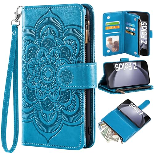 Etui antichoc Samsung Z Fold 5 avec chaine et porte-carte amovible