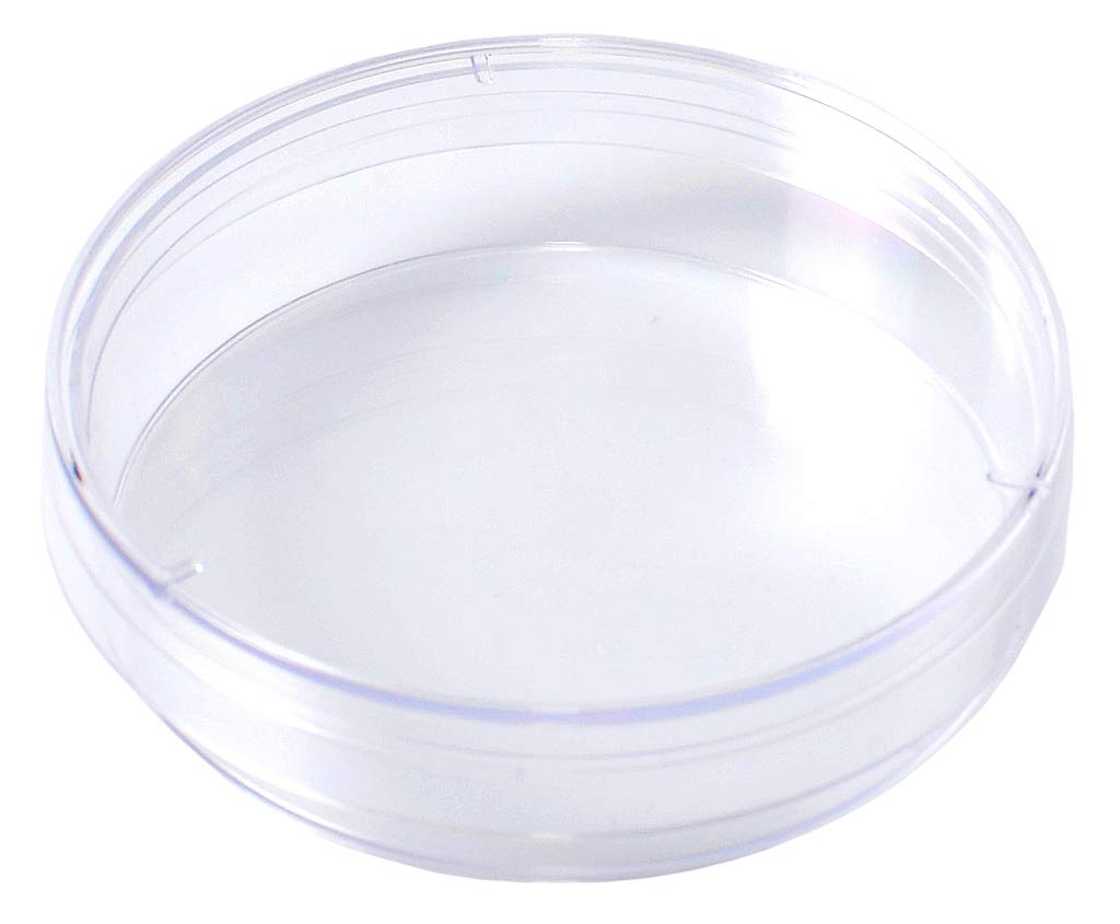 Disposable Petri Dishes, Sterile, Stackable, 60 x 15 mm, 20 per Sleeve, 500 per Case