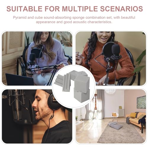 Diffuseurs acoustiques de studio en éponge ignifuge pour une absorption sonore précise - 5