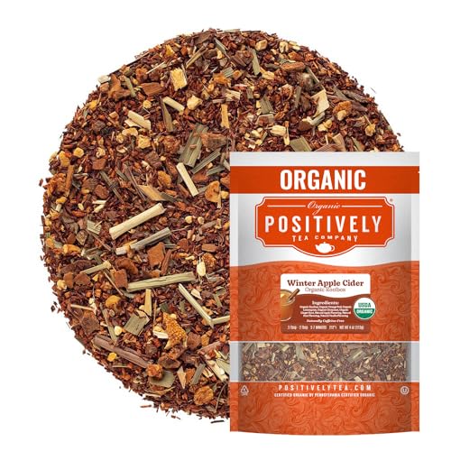 Image of Organic Positively Tea Company, Winter Apple Cider Rooibos Tea, Loose Leaf, 4 Ounce