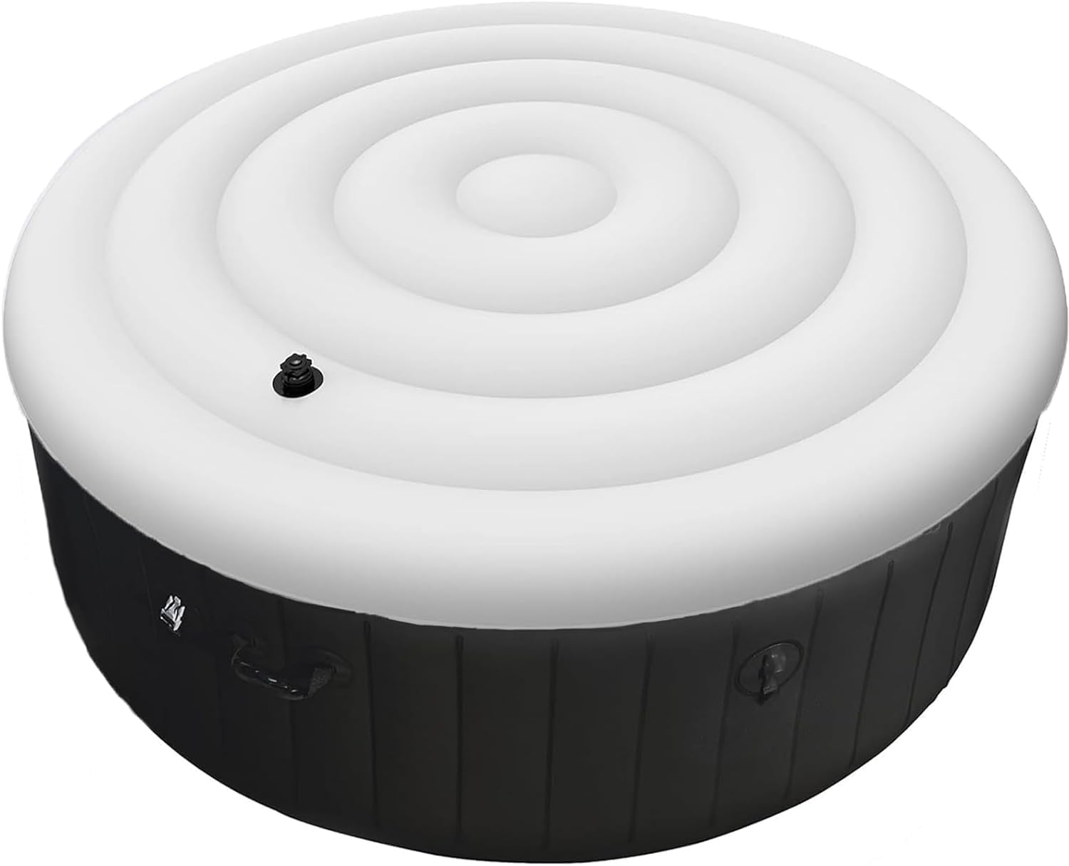Whirlpool Abdeckung Rund, 1.65 M Aufblasbare Poolabdeckung, Regenfest Und Reißfest, Für Den Außenbereich Zubehör (165cm)