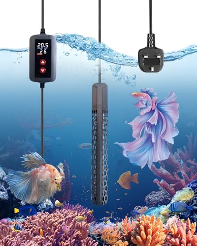 Image showcasing BrightArk Aquarium Heater 300W, Fish Tank Heater with Intelligent LED ...