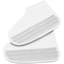 1 Pairs Clear Shoe Covers Waterproof Silicone Rain Shoe Covers Hard Sole Version Non Slip Reusable Shoe Covers for Women and Men 40-44