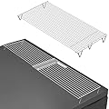 Griddle Warming Rack for Blackstone 22 28 36 Inch Griddle, Warming Rack for Blackstone Griddle Accessories, Adjustable Warming Rack for Weber Charbroil and Camp Chef Griddle Parts, 22"L to 36"L