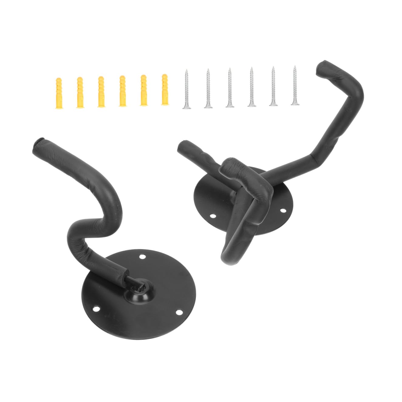 Mikinona 1set Supporto Da Muro Per Chitarra Metallo Gancio Orizzontale Per Esposizione Di Chitarre Elettriche Acustiche e Ukulele Facile Installazione Con Kit Di Viti Inclusi Resistente e