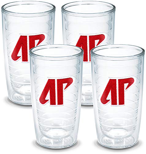 Tervis Austin Peay State University Emblem Tumbler, Set of 4, 16 oz, Clear