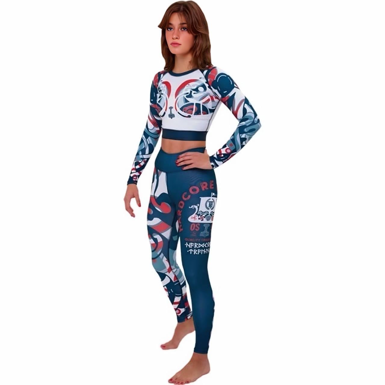 Hardcore Training Thor Leggings Pantalones Compresión Mujer Fitness Boxing Grappling BJJ Pants Yoga
