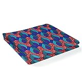  Ratti - Premium Wax rojo azul, tejido 100% fabricado en Italia, diseño tradicional africano, 100% algodón - 1,83 m (2 yard)
