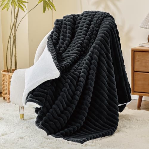 INFIIXSO Sherpa Throw Blanket for Couch - Super Soft &