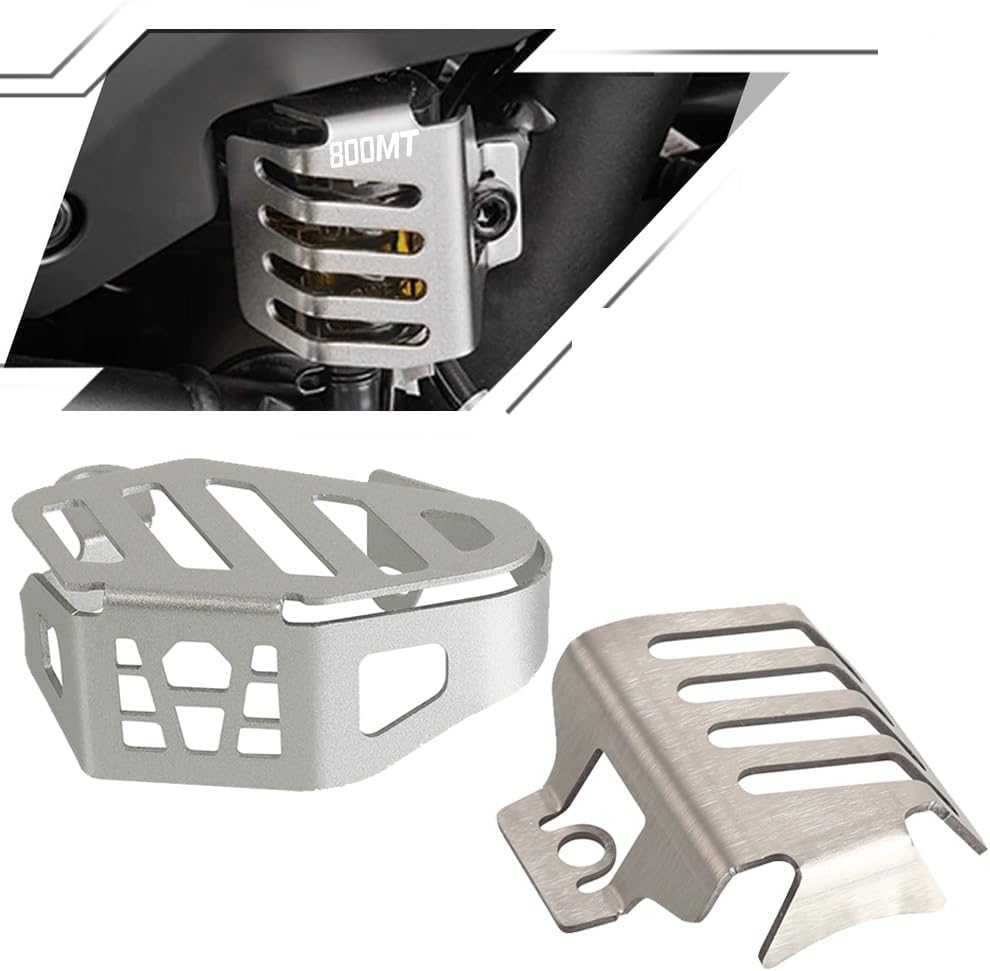 Guard Rear Brake Fluid Reservoir for 800MT 800 MT 800mt Accessories Front Brake Fluid Reservoir Guard Cover Protect 2021 2022 2023 2024 Alumiunm
