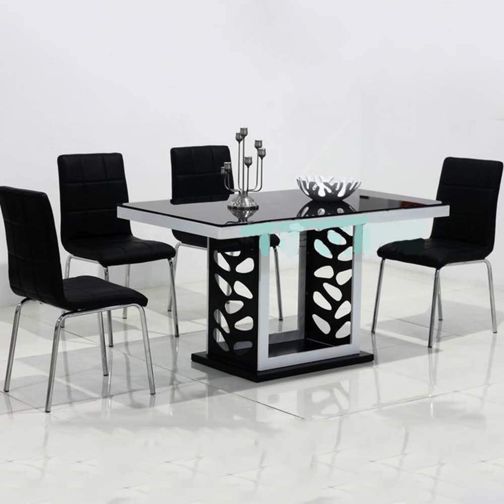 Amazon.co.jp: 4本足の椅子が付いている商業オフィスの椅子黒い足のの