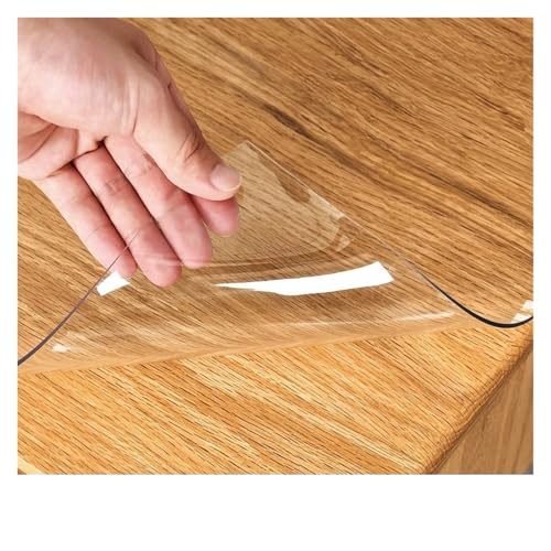 ZPFDSG Protector Mesa Transparente 1 Mantel Transparente de PVC, Antimanchas, Impermeable, Resistente al Aceite y Antideslizante for mesas Comedor, Estudio café(Height 40,Width 150)