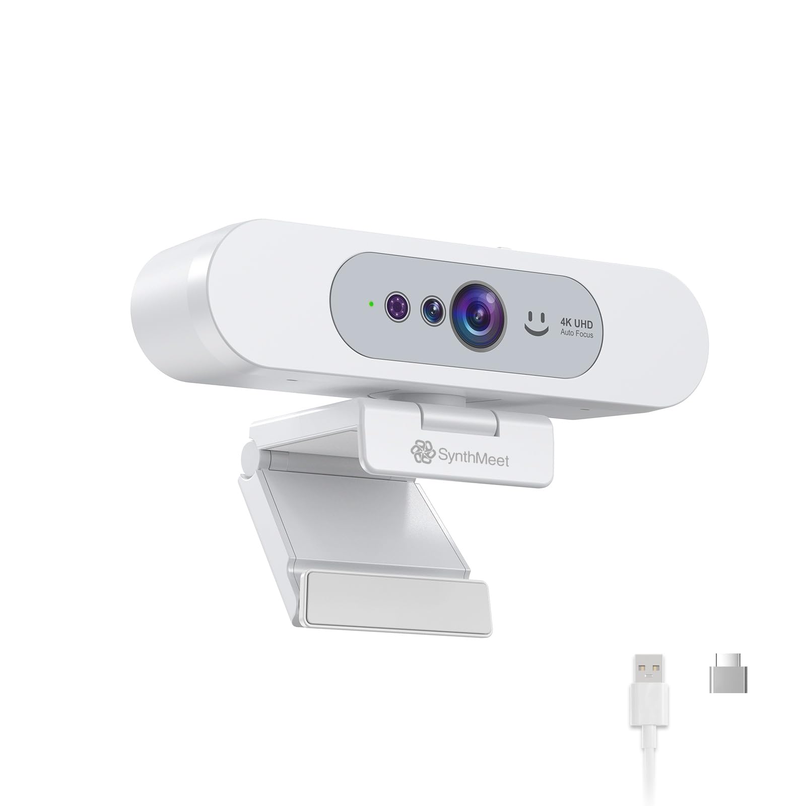 4K Webcam, Compatible with Windows Hello, 8.3MP UHD 1/2.55” CMOS, Facial Recognition Camera, Built-in Noise-reducing Microphone, Sliding Privacy Cover, USB Camera for Office Online Meetings-image-36