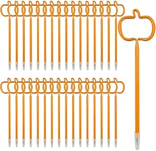 Vergissmeinnicht 30 Pieces Halloween Pumpkin Shape Ballpoint Pens Black Ink Pen Creative Novelty Halloween Pen Halloween Party Favor Pens for School Office Writing Supplies