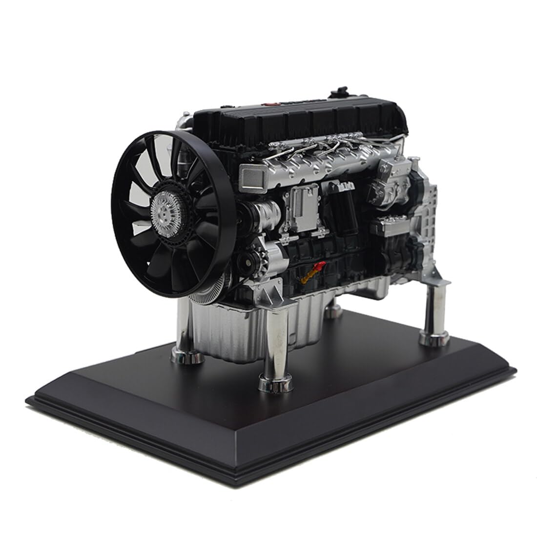 LenyKingPro Replica statica del modello del motore a combustione interna in lega in scala 1/10, per appassionati di auto, collezionisti e decorazione per casa e ufficio