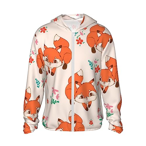Sweat à capuche renard noir protection solaire S