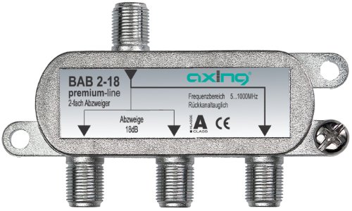 Axing BAB 2-18 Derivatore antenna TV 2 Vie, 18 dB