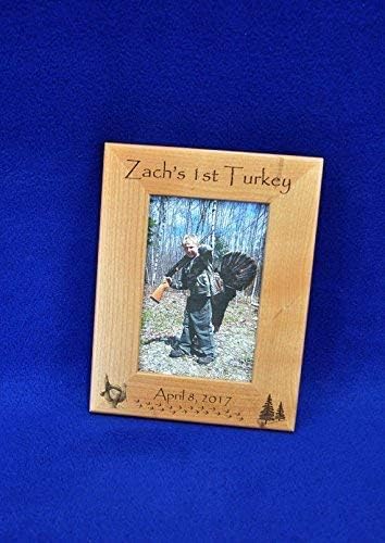 First Turkey ~ Turkey Hunting ~ First Turkey Frame ~ 1st Turkey ~ Gift For Hunter ~Turkey Hunter Gift ~ Hunting Frame ~ Hunting Gifts ~ Gift