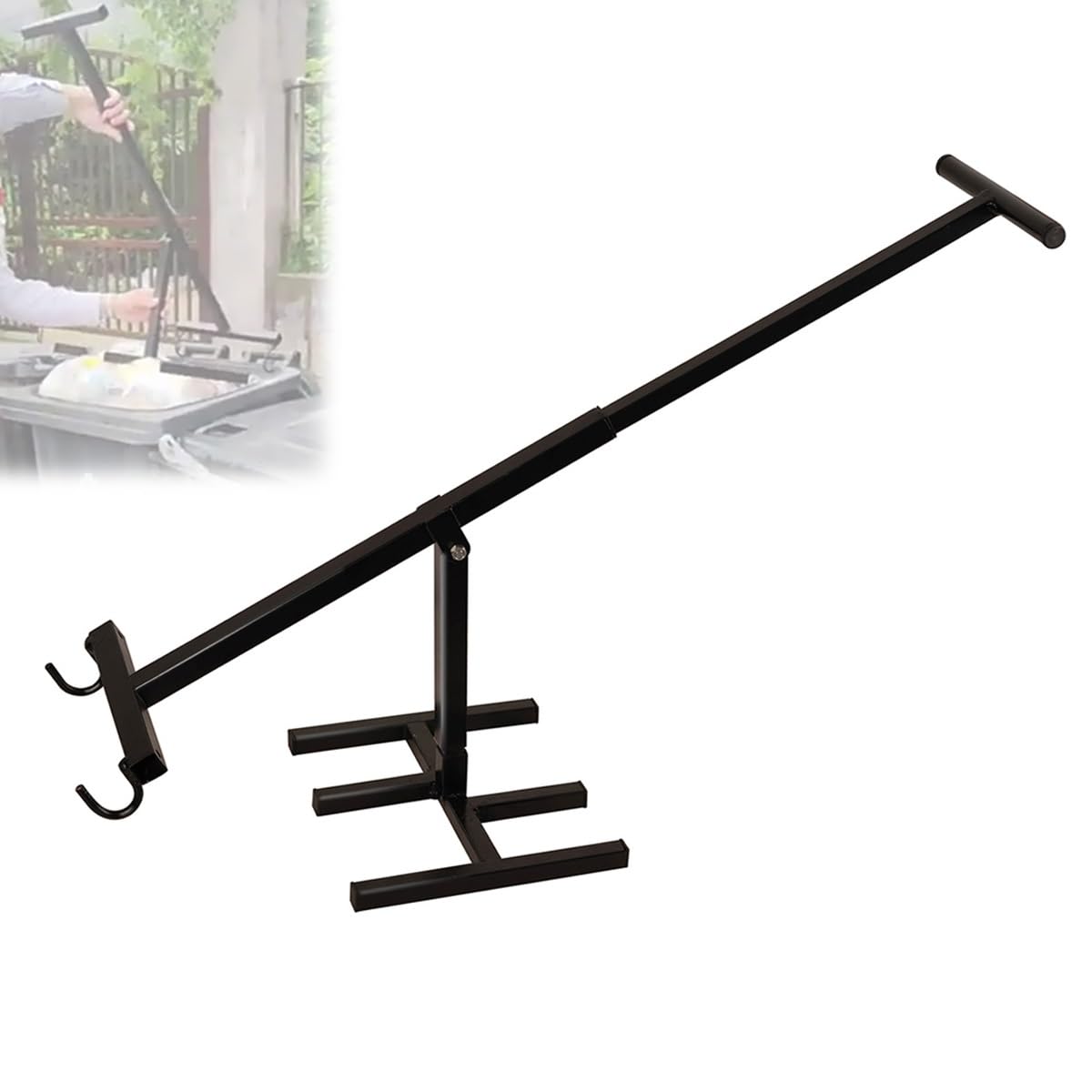 Herramienta compactadora de basura, trituradora manual de basura sin contacto para cocina, jardín y restaurante, herramienta manual portátil de reciclaje de residuos