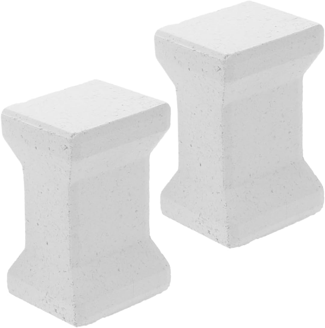 Homoyoyo 2pcs Kiln Firing Support Pillars 10cm Electric Kiln Board Brackets Pottery Making Tool Ceramic Furnace Accessories for Home and Studio