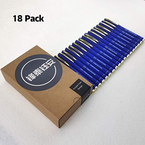 Fengtaiyuan B07P18, Gel Ink Rollerball Pens, Blue Ink, Finepoint 0.7Mm, 18 Pack, Writing Smooth, Cool Pens (0.7Mm-Blue-18Pack) #TOP7