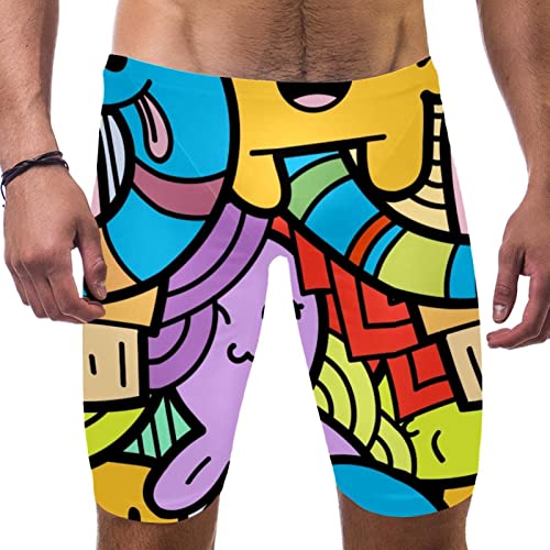 Maillot de bain homme gribouillage amusant XL pour natation