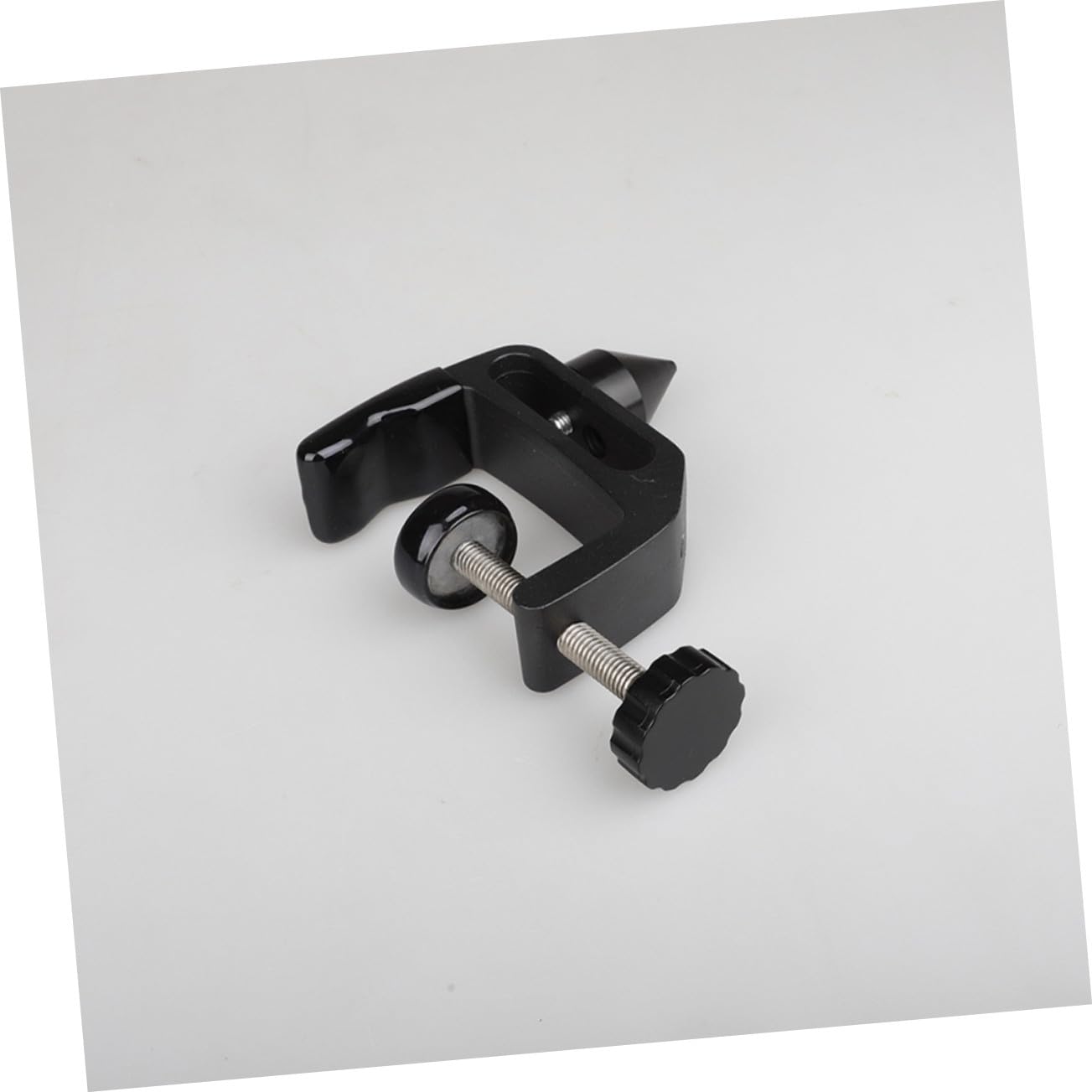 Soporte de Clarinete Práctico de Abs y Metal Soporte de Escritorio Multifuncional para Pulir Corchos Accesorio para Instrumentos Musicales Clip Antideslizante Negro